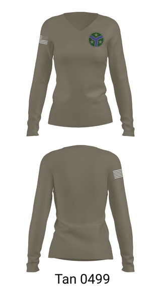 Womens Long Sleeve Vneck Shirt, 278th Armored Cavalry Regiment, National Guard, Teamtime, Team time, sublimation, custom sports apparel, team uniforms, spirit wear, spiritwear, sports uniforms, custom shirts, team store, custom team store, fundraiser sports, apparel fundraiser