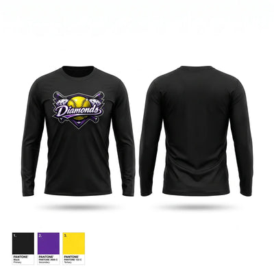 Diamonds of Talladega Long Sleeve Performance Shirt 2