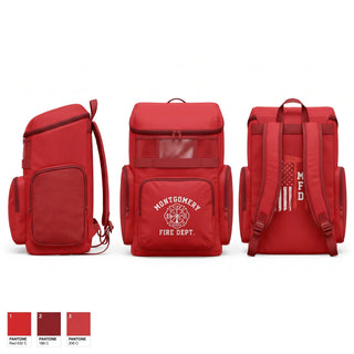 Gear Bag, Montgomery Fire Department, Fire Department, Teamtime, Team time, sublimation, custom sports apparel, team uniforms, spirit wear, spiritwear, sports uniforms, custom shirts, team store, custom team store, fundraiser sports, apparel fundraiser