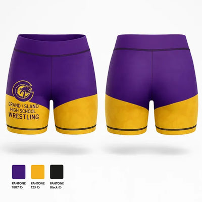 Grand Island High School Wrestling 52409379 Women's Shorts - 21