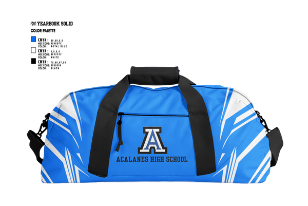Duffle Bag, Acalanes High School Golf, Golf, Teamtime, Team time, sublimation, custom sports apparel, team uniforms, spirit wear, spiritwear, sports uniforms, custom shirts, team store, custom team store, fundraiser sports, apparel fundraiser