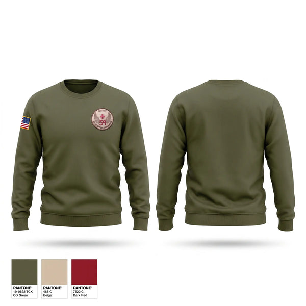 Crew Neck Sweatshirt, 54th Medical company, Army, Teamtime, Team time, sublimation, custom sports apparel, team uniforms, spirit wear, spiritwear, sports uniforms, custom shirts, team store, custom team store, fundraiser sports, apparel fundraiser
