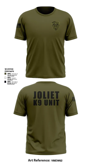 Old School Cotton Feel Shirt, Joliet Police K-9 Unit, Police, Teamtime, Team time, sublimation, custom sports apparel, team uniforms, spirit wear, spiritwear, sports uniforms, custom shirts, team store, custom team store, fundraiser sports, apparel fundraiser