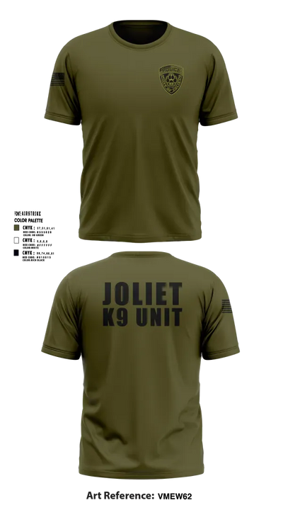 Joliet Police K-9 Unit 79217416 Old School Cotton Feel Shirt - 24