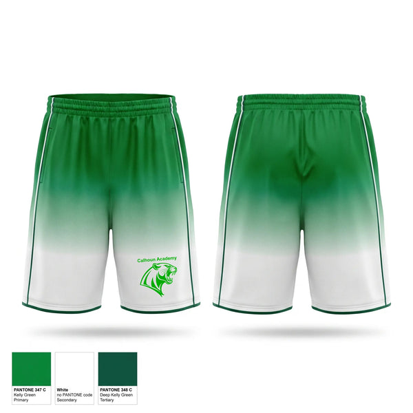 Mens Basketball Shorts, Calhoun Academy, Women's Basketball, Teamtime, Team time, sublimation, custom sports apparel, team uniforms, spirit wear, spiritwear, sports uniforms, custom shirts, team store, custom team store, fundraiser sports, apparel fundraiser
