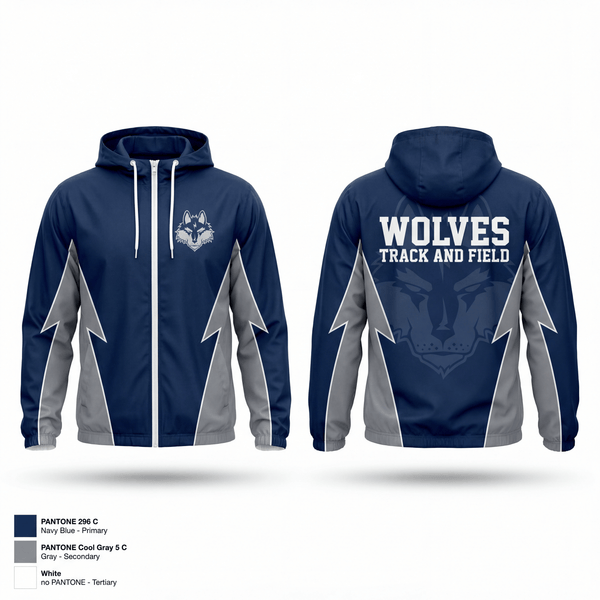 Windbreaker, Michigan City High School Track & Field, Track & Field, Teamtime, Team time, sublimation, custom sports apparel, team uniforms, spirit wear, spiritwear, sports uniforms, custom shirts, team store, custom team store, fundraiser sports, apparel fundraiser
