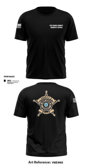 Short Sleeve Performance Shirt, Jeff Davis County Sheriff’s Office, Police, Teamtime, Team time, sublimation, custom sports apparel, team uniforms, spirit wear, spiritwear, sports uniforms, custom shirts, team store, custom team store, fundraiser sports, apparel fundraiser