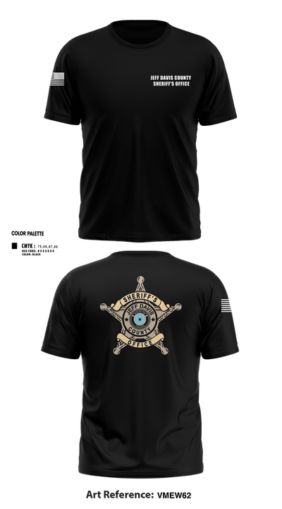 Jeff Davis County Sheriff’s Office 26513372 Short Sleeve Performance Shirt - 2