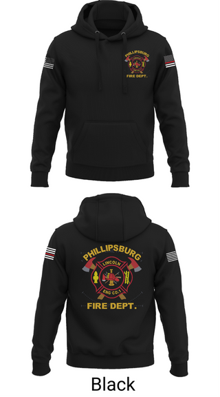 Hoodie, PHILLIPSBURG FIRE DEPARTMENT, , Teamtime, Team time, sublimation, custom sports apparel, team uniforms, spirit wear, spiritwear, sports uniforms, custom shirts, team store, custom team store, fundraiser sports, apparel fundraiser