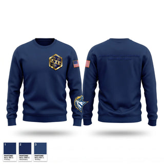 Crew Neck Sweatshirt, American Criminal Justice Association, Police, Teamtime, Team time, sublimation, custom sports apparel, team uniforms, spirit wear, spiritwear, sports uniforms, custom shirts, team store, custom team store, fundraiser sports, apparel fundraiser