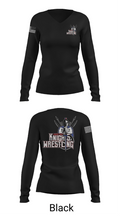 Lawrence County Knights 87391938 Women's Long Sleeve V-neck Shirt - 23
