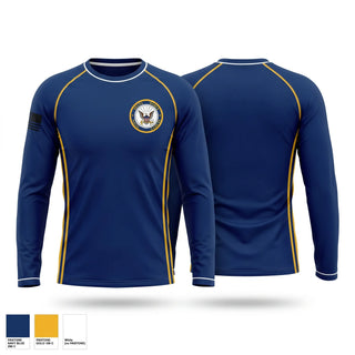 Long Sleeve Performance Shirt, DELTA FORCE NAVAL CADETS, Marines, Teamtime, Team time, sublimation, custom sports apparel, team uniforms, spirit wear, spiritwear, sports uniforms, custom shirts, team store, custom team store, fundraiser sports, apparel fundraiser