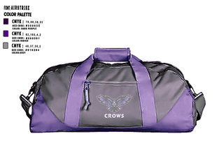 Duffle Bag, CROWS Fastpitch, Softball, Teamtime, Team time, sublimation, custom sports apparel, team uniforms, spirit wear, spiritwear, sports uniforms, custom shirts, team store, custom team store, fundraiser sports, apparel fundraiser