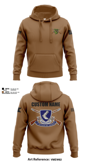Hoodie, 3/485th IN BN VIPERS, Army, Teamtime, Team time, sublimation, custom sports apparel, team uniforms, spirit wear, spiritwear, sports uniforms, custom shirts, team store, custom team store, fundraiser sports, apparel fundraiser