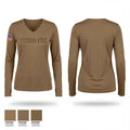 1128th FSC 957664 Women's Long Sleeve V-neck Shirt - 1