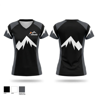 CO Altitude Hull Women's Short Sleeve V-neck Shirt - 1