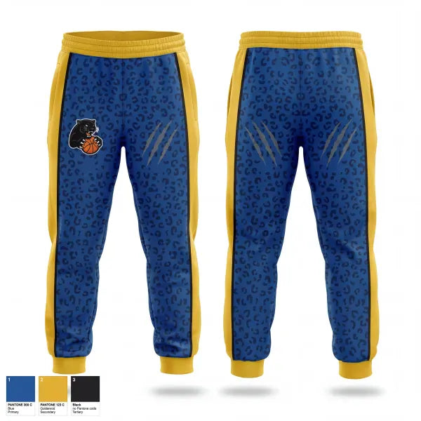 Sweatpants, Panthers, Men's Basketball, Teamtime, Team time, sublimation, custom sports apparel, team uniforms, spirit wear, spiritwear, sports uniforms, custom shirts, team store, custom team store, fundraiser sports, apparel fundraiser