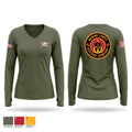 MCAC B 52168514 Women's Long Sleeve V-neck Shirt - 1