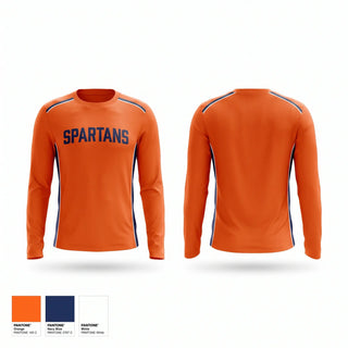 Long Sleeve Performance Shirt, Spartans, Cross Country, Teamtime, Team time, sublimation, custom sports apparel, team uniforms, spirit wear, spiritwear, sports uniforms, custom shirts, team store, custom team store, fundraiser sports, apparel fundraiser