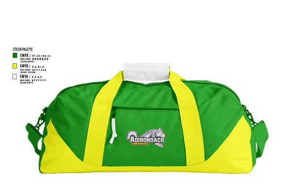 Duffle Bag, SUNY Adirondack Community College Soccer, Men's Soccer, Teamtime, Team time, sublimation, custom sports apparel, team uniforms, spirit wear, spiritwear, sports uniforms, custom shirts, team store, custom team store, fundraiser sports, apparel fundraiser