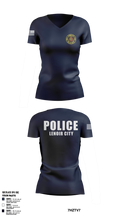 Lenoir City Police Department 11946827 Women's Short Sleeve V-neck Shirt - 1