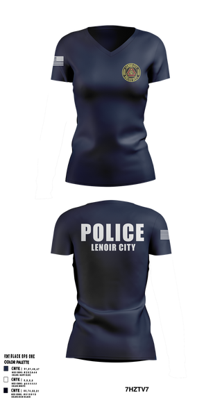Womens Short Sleeve Vneck Shirt, Lenoir City Police Department, , Teamtime, Team time, sublimation, custom sports apparel, team uniforms, spirit wear, spiritwear, sports uniforms, custom shirts, team store, custom team store, fundraiser sports, apparel fundraiser