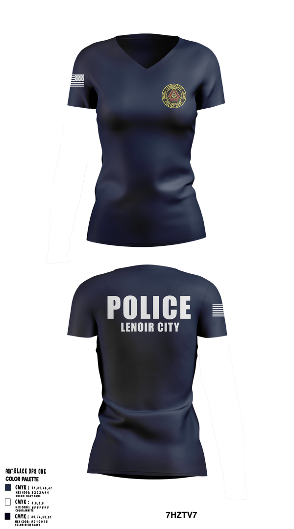 Womens Short Sleeve Vneck Shirt, Lenoir City Police Department, , Teamtime, Team time, sublimation, custom sports apparel, team uniforms, spirit wear, spiritwear, sports uniforms, custom shirts, team store, custom team store, fundraiser sports, apparel fundraiser