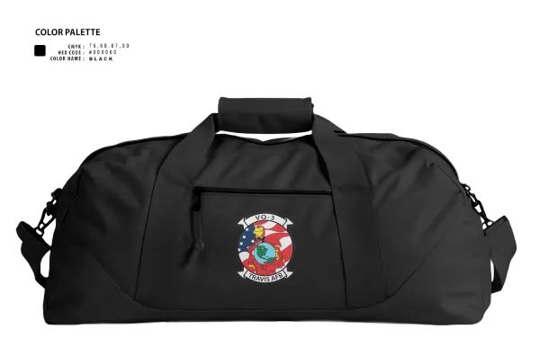Duffle Bag, VQ3 Det Travis, , Teamtime, Team time, sublimation, custom sports apparel, team uniforms, spirit wear, spiritwear, sports uniforms, custom shirts, team store, custom team store, fundraiser sports, apparel fundraiser