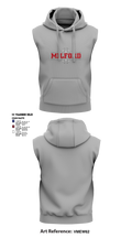 Milford Eagles Pop Warner Football and Cheer 85500081 Sleeveless Hoodie - 7
