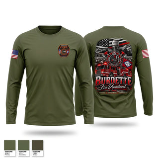 Long Sleeve Performance Shirt, Burdette Fire Department, Fire Department, Teamtime, Team time, sublimation, custom sports apparel, team uniforms, spirit wear, spiritwear, sports uniforms, custom shirts, team store, custom team store, fundraiser sports, apparel fundraiser