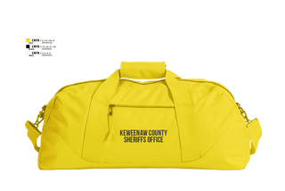 Duffle Bag, KEWEENAW COUNTY SHERIFFS OFFICE, Police, Teamtime, Team time, sublimation, custom sports apparel, team uniforms, spirit wear, spiritwear, sports uniforms, custom shirts, team store, custom team store, fundraiser sports, apparel fundraiser