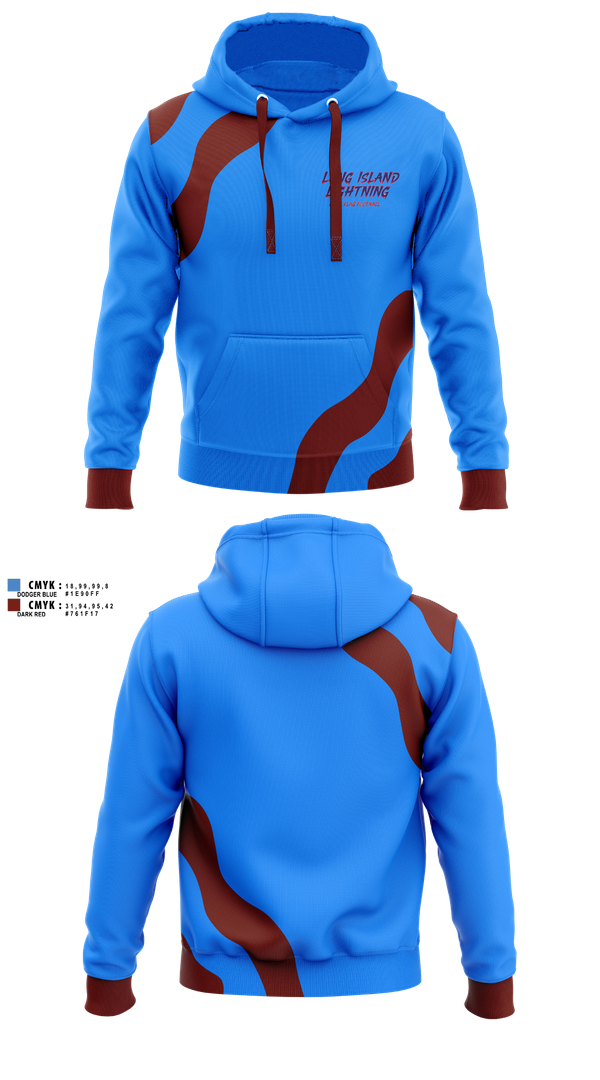Hoodie, LI LIGHTNING, , Teamtime, Team time, sublimation, custom sports apparel, team uniforms, spirit wear, spiritwear, sports uniforms, custom shirts, team store, custom team store, fundraiser sports, apparel fundraiser