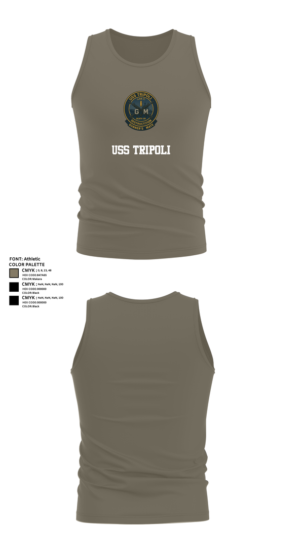 Tank Top, USS TRIPOLI, , Teamtime, Team time, sublimation, custom sports apparel, team uniforms, spirit wear, spiritwear, sports uniforms, custom shirts, team store, custom team store, fundraiser sports, apparel fundraiser