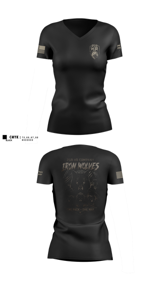 Womens Short Sleeve Vneck Shirt, 258th HR CO, Army, Teamtime, Team time, sublimation, custom sports apparel, team uniforms, spirit wear, spiritwear, sports uniforms, custom shirts, team store, custom team store, fundraiser sports, apparel fundraiser