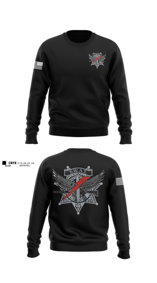 Crew Neck Sweatshirt, Thurston County SWAT, Police, Teamtime, Team time, sublimation, custom sports apparel, team uniforms, spirit wear, spiritwear, sports uniforms, custom shirts, team store, custom team store, fundraiser sports, apparel fundraiser
