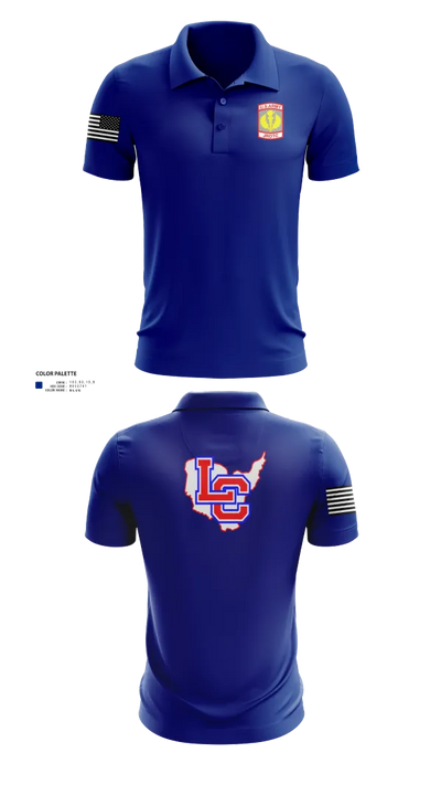 Lewis County Lions 17232794 Short Sleeve Performance Polo - 10