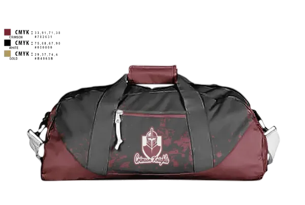 Duffle Bag, Whittier Crimson Knights, , Teamtime, Team time, sublimation, custom sports apparel, team uniforms, spirit wear, spiritwear, sports uniforms, custom shirts, team store, custom team store, fundraiser sports, apparel fundraiser