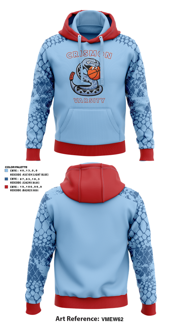 Hoodie, Crismon Rattlers, Women's Basketball, Teamtime, Team time, sublimation, custom sports apparel, team uniforms, spirit wear, spiritwear, sports uniforms, custom shirts, team store, custom team store, fundraiser sports, apparel fundraiser
