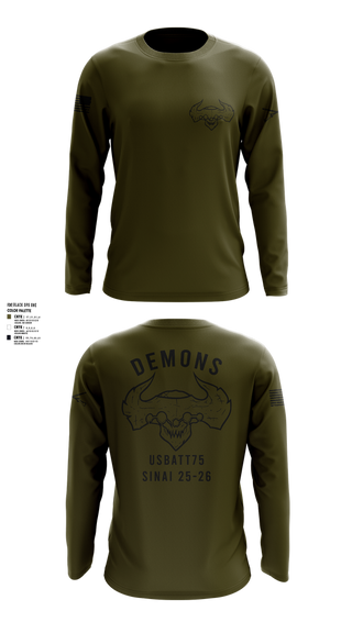Long Sleeve Performance Shirt, D-co 1-173 1st PLT, , Teamtime, Team time, sublimation, custom sports apparel, team uniforms, spirit wear, spiritwear, sports uniforms, custom shirts, team store, custom team store, fundraiser sports, apparel fundraiser