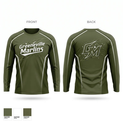 Greeneville Marlins Long Sleeve Performance Shirt - 2