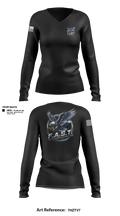 Fugitive apprehension street team 3614264 Women's Long Sleeve V-neck Shirt - 1