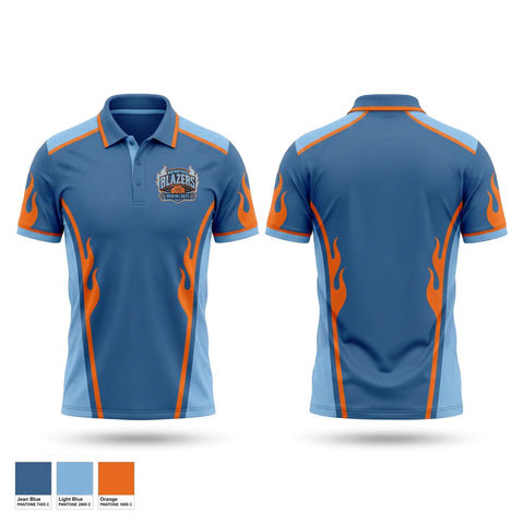 Short Sleeve Performance Polo, Memphis Blazers, Men's Basketball, Teamtime, Team time, sublimation, custom sports apparel, team uniforms, spirit wear, spiritwear, sports uniforms, custom shirts, team store, custom team store, fundraiser sports, apparel fundraiser