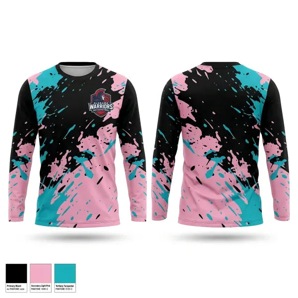 Long Sleeve Performance Shirt, Alabama Warriors, Men's Basketball, Teamtime, Team time, sublimation, custom sports apparel, team uniforms, spirit wear, spiritwear, sports uniforms, custom shirts, team store, custom team store, fundraiser sports, apparel fundraiser