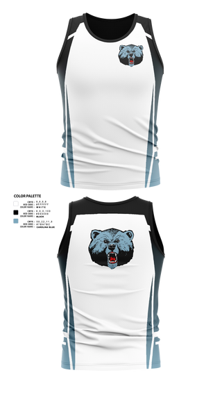 Tank Top, Livingstone College Blue Bears, Track & Field, Teamtime, Team time, sublimation, custom sports apparel, team uniforms, spirit wear, spiritwear, sports uniforms, custom shirts, team store, custom team store, fundraiser sports, apparel fundraiser