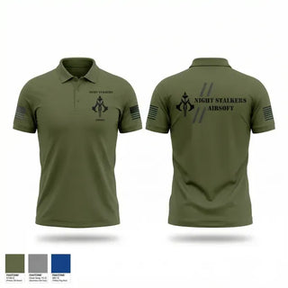 Short Sleeve Performance Polo, Night Stalkers, Army, Teamtime, Team time, sublimation, custom sports apparel, team uniforms, spirit wear, spiritwear, sports uniforms, custom shirts, team store, custom team store, fundraiser sports, apparel fundraiser