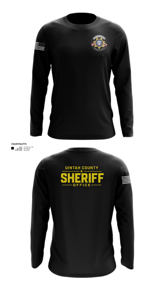 Long Sleeve Performance Shirt, Uintah County Sheriffs Office, Police, Teamtime, Team time, sublimation, custom sports apparel, team uniforms, spirit wear, spiritwear, sports uniforms, custom shirts, team store, custom team store, fundraiser sports, apparel fundraiser