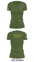 NSA Mechanicsburg 84971329 Women's Short Sleeve V-neck Shirt - 46