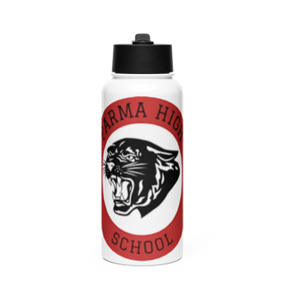 Parma High School Soccer 46060383 Stainless Steel Water Bottle with a Straw Lid