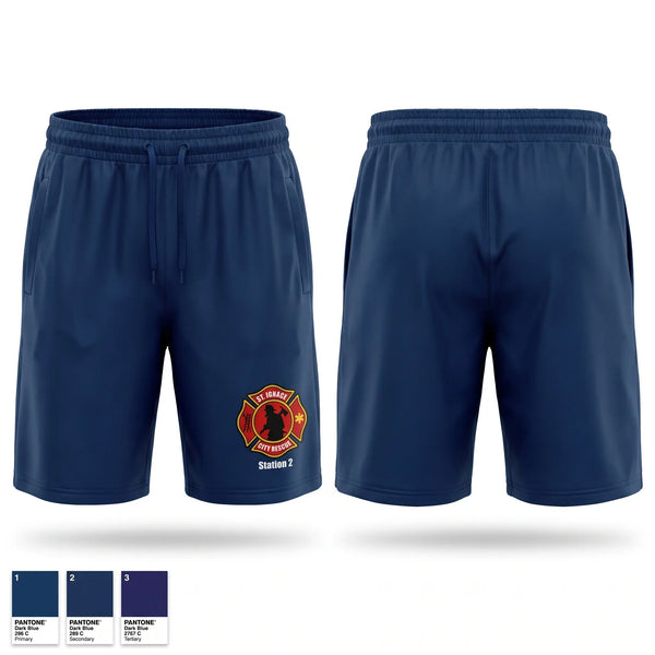 Athletic Shorts With Pockets, St. Ignace Fire Department, Fire Department, Teamtime, Team time, sublimation, custom sports apparel, team uniforms, spirit wear, spiritwear, sports uniforms, custom shirts, team store, custom team store, fundraiser sports, apparel fundraiser
