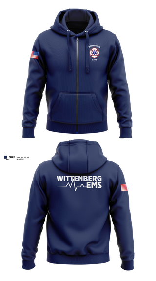 Zip Hoodie, Wittenberg Area Protective Services District, Fire Department, Teamtime, Team time, sublimation, custom sports apparel, team uniforms, spirit wear, spiritwear, sports uniforms, custom shirts, team store, custom team store, fundraiser sports, apparel fundraiser